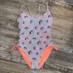 Buc-ee’s one piece swimsuit - Pink and Orange